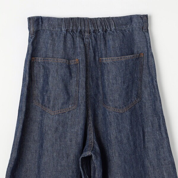 【NEW】コムサワードローブ（COMME CA Wardrobe）/〔 +サイズ 〕 リネンデニム キュロットパンツ_13