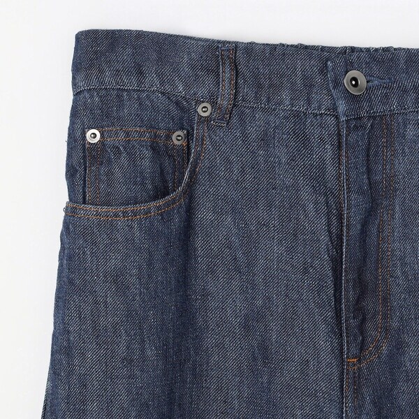【NEW】コムサワードローブ（COMME CA Wardrobe）/〔 +サイズ 〕 リネンデニム キュロットパンツ_15