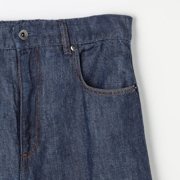 【NEW】コムサワードローブ（COMME CA Wardrobe）/〔 +サイズ 〕 リネンデニム キュロットパンツ_16