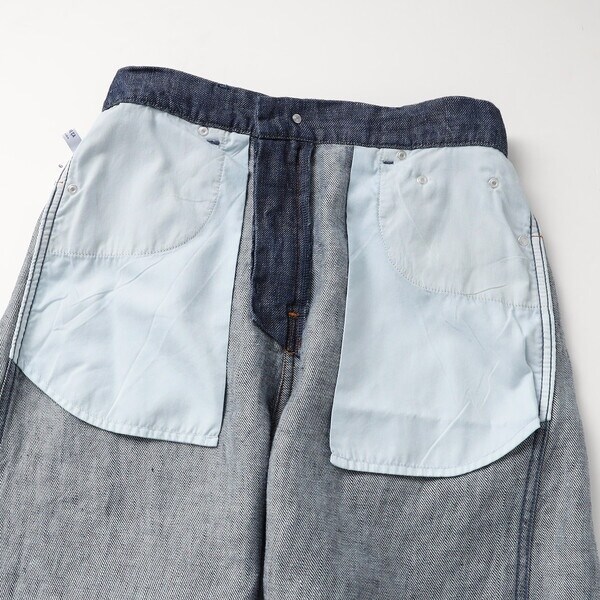 【NEW】コムサワードローブ（COMME CA Wardrobe）/〔 +サイズ 〕 リネンデニム キュロットパンツ_18