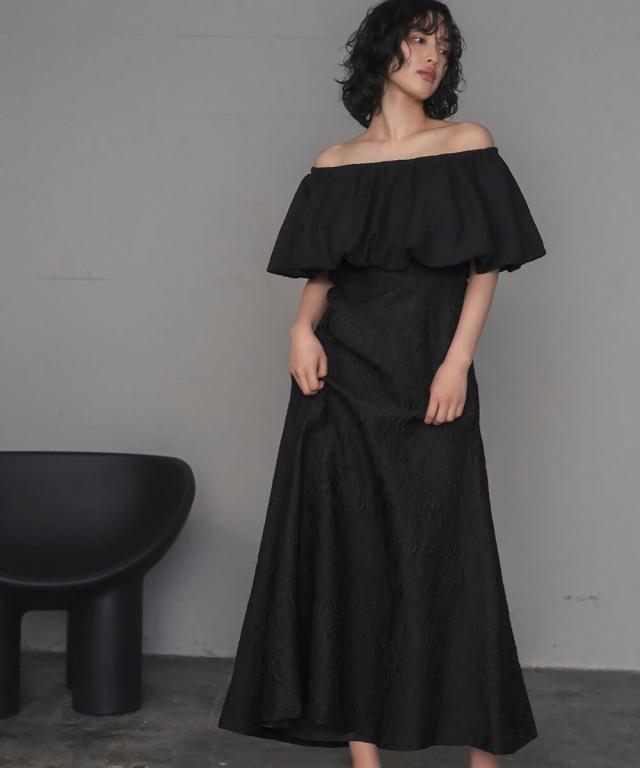 ガール（GIRL）/【6WAY 着回しを楽しめる】バルーンオフショルダージャガードマーメイドロング丈結婚式ワンピースパー_15