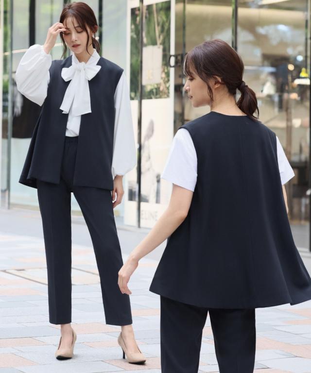 フロリア（Flolia）/【洗える/ストレッチ】スーツ セットアップ【3点セット】