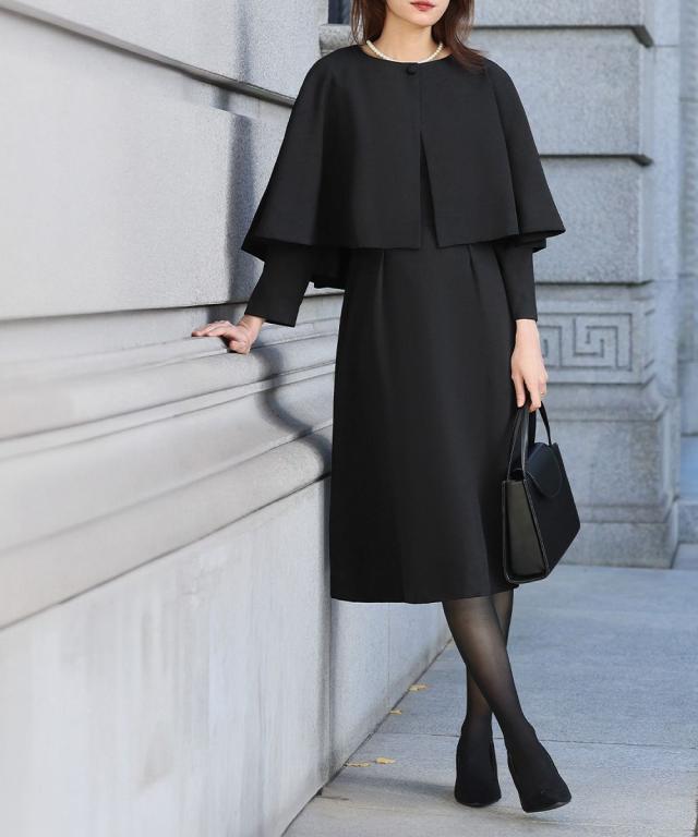 フロリア（Flolia）/【喪服 礼服】【洗える】ワンピース スーツ セットアップ