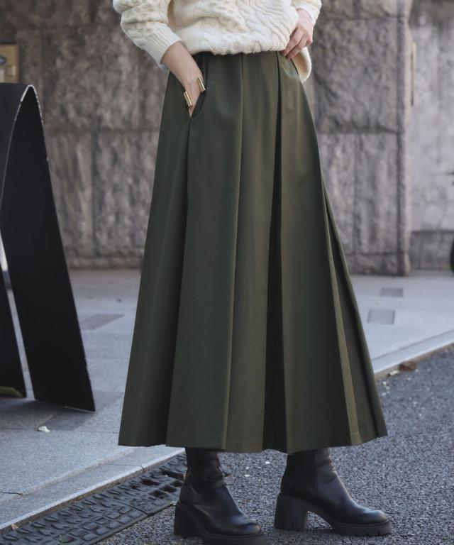 エルフランク（ELFRANK）/ボックスプリーツ ロング スカート