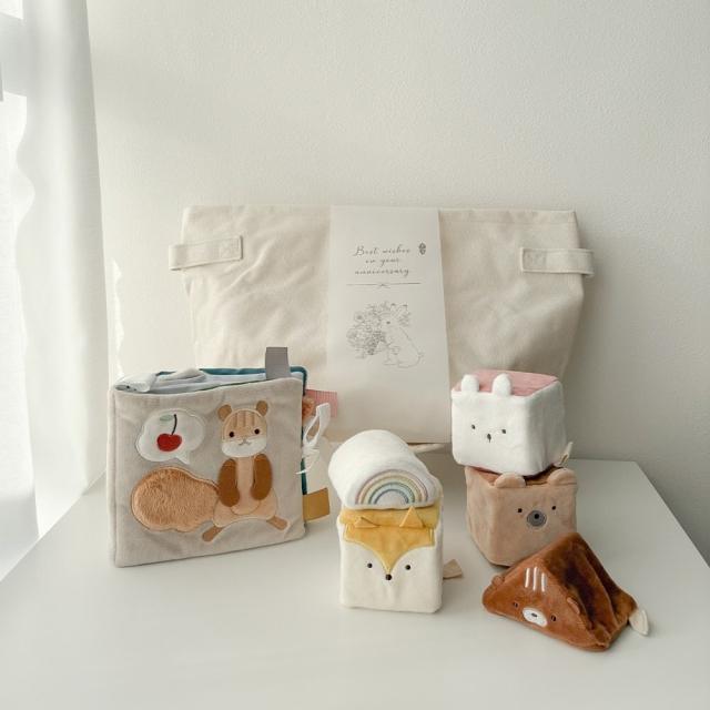 amanoppo（amanoppo）/[amanoppo]布絵本とふわふわおもちゃのセット