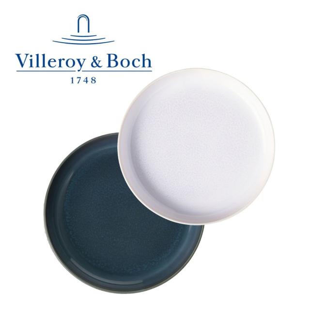 【NEW】ビレロイアンドボッホ（Villeroy &amp; Boch）/[公式] ビレロイ&amp;ボッホ クラフテッド コットン&amp;デニム　ディーププレート21cm ペア