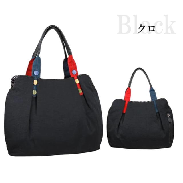 【NEW】ケーエフビー（KFB）/トート ママ KFB ドットハンドル トートバッグ お洒落 ナイロン 軽量 撥水 ドットモチーフ