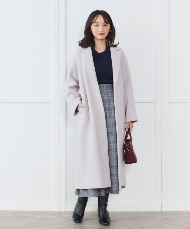 シリン（Sirin）/【PECOLAMB】 ウールメルトンガウンコート