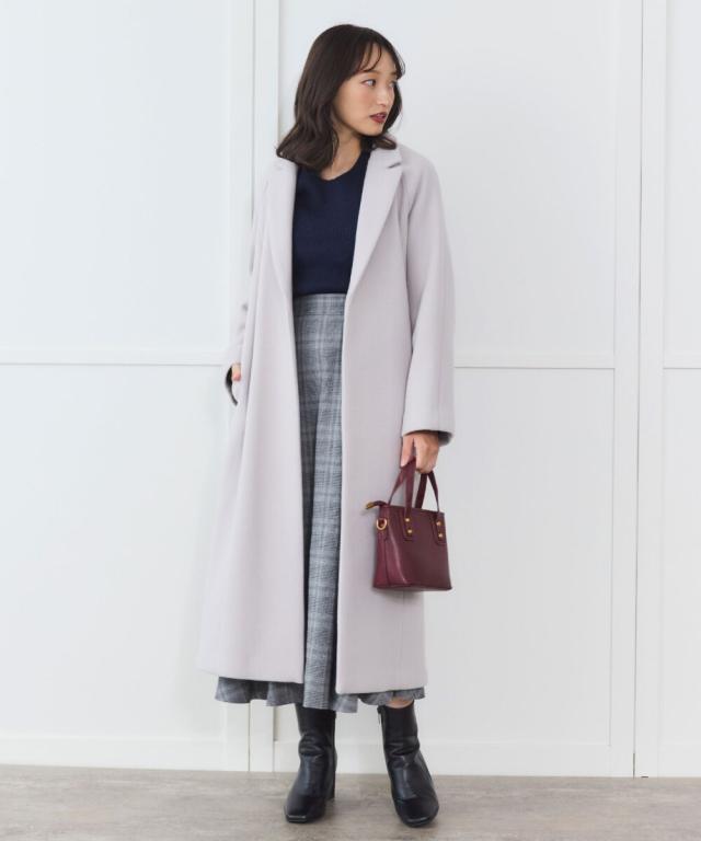 シリン（Sirin）/【PECOLAMB】 ウールメルトンガウンコート