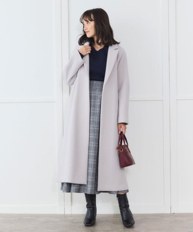 シリン（Sirin）/【PECOLAMB】 ウールメルトンガウンコート