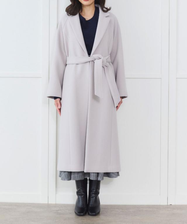 シリン（Sirin）/【PECOLAMB】 ウールメルトンガウンコート