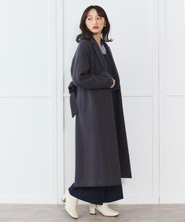 シリン（Sirin）/【PECOLAMB】 ウールメルトンガウンコート