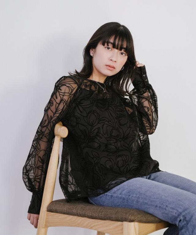 シリン（Sirin）/シアーフロッキーブラウス