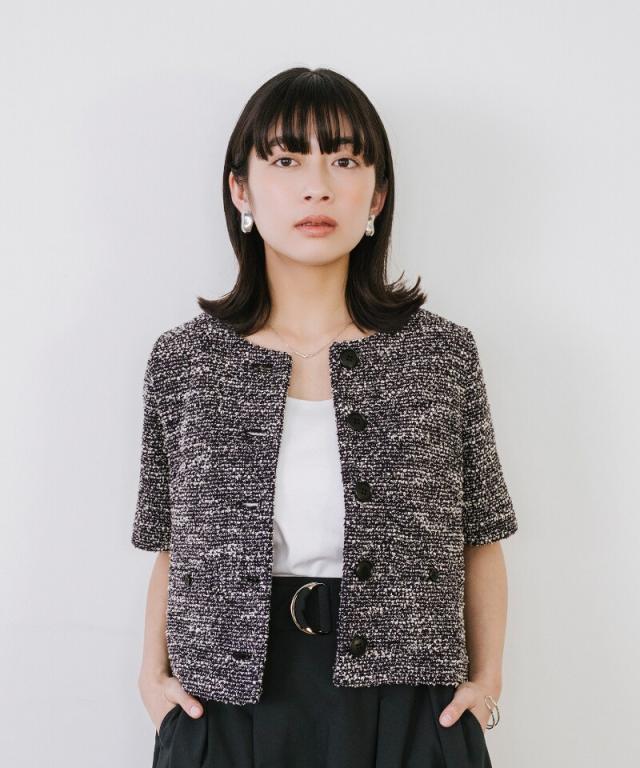 シリン（Sirin）/半袖ツイードジャケット
