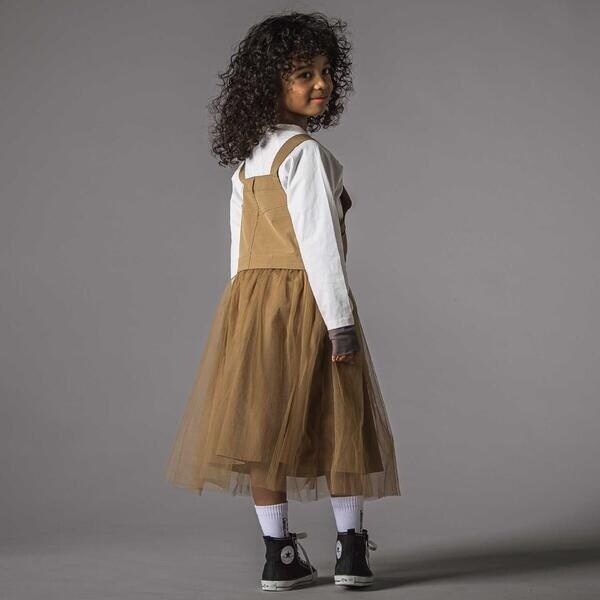 リベルコア パル べべ（LIBERCORE par BEBE）/チュールスカートセパレートリップストップジャンパースカート親子お揃い(110~140cm)_7