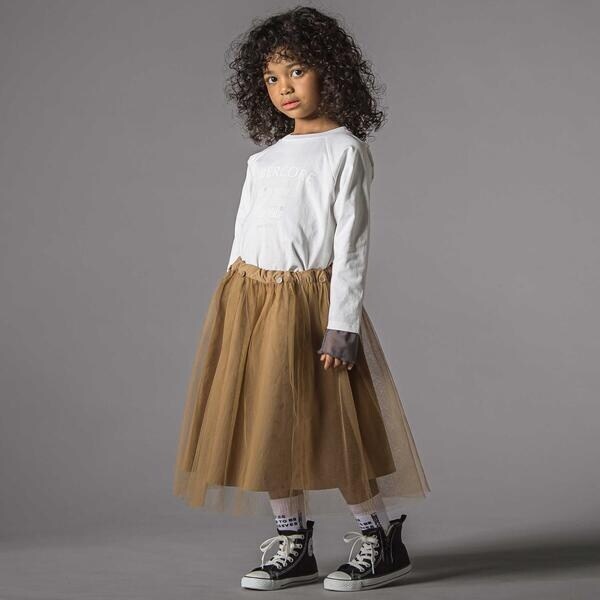リベルコア パル べべ（LIBERCORE par BEBE）/チュールスカートセパレートリップストップジャンパースカート親子お揃い(110~140cm)_9