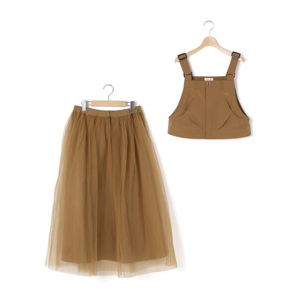 リベルコア パル べべ（LIBERCORE par BEBE）/チュールスカートセパレートリップストップジャンパースカート大人親子お揃い(140~160cm)_8