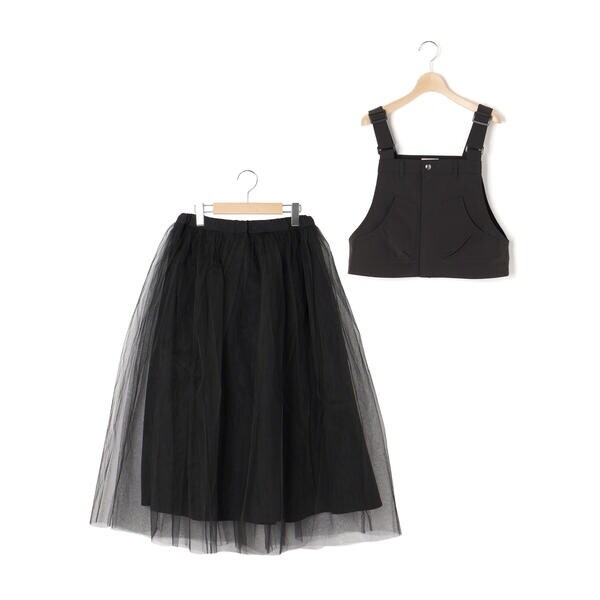 リベルコア パル べべ（LIBERCORE par BEBE）/チュールスカートセパレートリップストップジャンパースカート大人親子お揃い(140~160cm)_11
