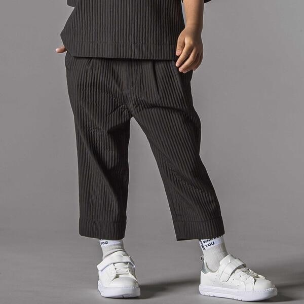 リベルコア パル べべ（LIBERCORE par BEBE）/ドビーストライプタックテーパードパンツ親子お揃い(110~140cm)