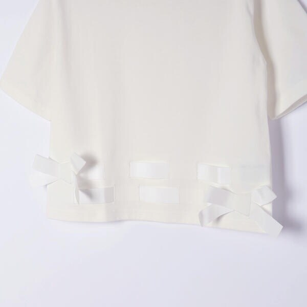 リベルコア パル べべ（LIBERCORE par BEBE）/裾リボンベルト天竺半袖Tシャツ親子お揃い(110~140cm)_14