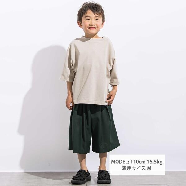 リベルコア パル べべ（LIBERCORE par BEBE）/サージボックスタックミモレ丈パンツ親子お揃い(110~140cm)_2