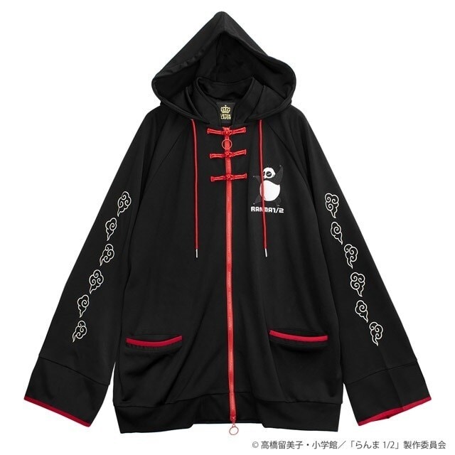 LISTEN FLAVOR（LISTEN FLAVOR）/らんま1/2 チャイナジャージパーカー【BLACK】 / らんま1/2×リッスンフレーバー