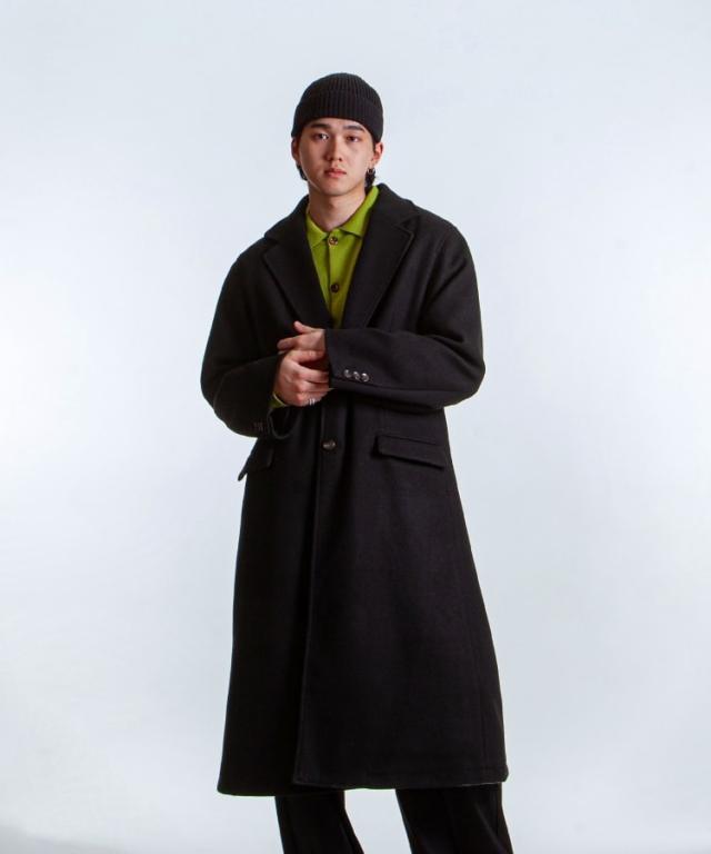 ジップファイブ（ZIP FIVE）/WHITELINE MOSS ロングチェスターコート