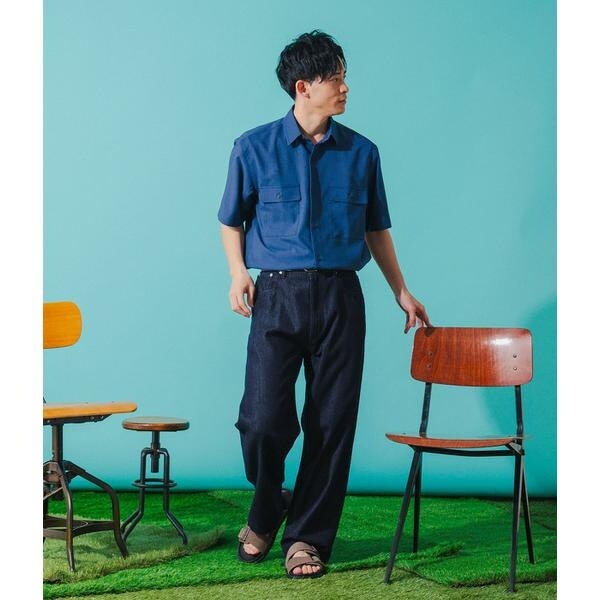 【NEW】パークスロープ ニューヨーカー（Park Slope NEWYORKER）/【吸水速乾・ストレッチ・一枚で決まる】ドライウェザーストライプ 半袖_3