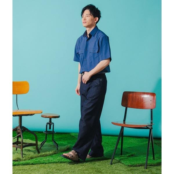 【NEW】パークスロープ ニューヨーカー（Park Slope NEWYORKER）/【吸水速乾・ストレッチ・一枚で決まる】ドライウェザーストライプ 半袖_4