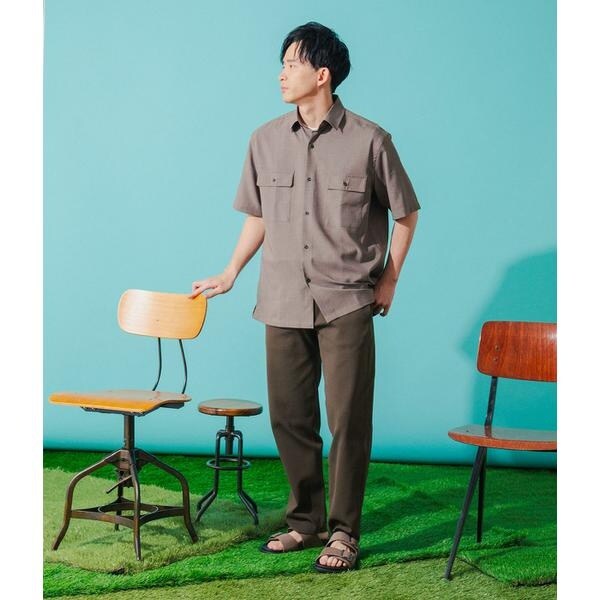 【NEW】パークスロープ ニューヨーカー（Park Slope NEWYORKER）/【吸水速乾・ストレッチ・一枚で決まる】ドライウェザーストライプ 半袖_14