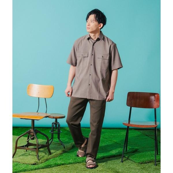【NEW】パークスロープ ニューヨーカー（Park Slope NEWYORKER）/【吸水速乾・ストレッチ・一枚で決まる】ドライウェザーストライプ 半袖_15