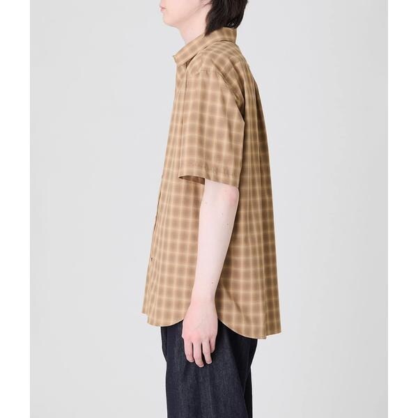 【NEW】パークスロープ ニューヨーカー（Park Slope NEWYORKER）/【ドライタッチ・ワッシャー加工・着回し】オンブレーチェック 半袖スマ_8