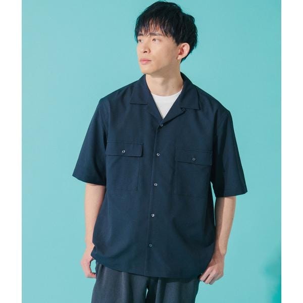 【NEW】パークスロープ ニューヨーカー（Park Slope NEWYORKER）/【防シワ・UVカット・撥水・ストレッチ】ドットエア(R)ストレッチ 半…_1