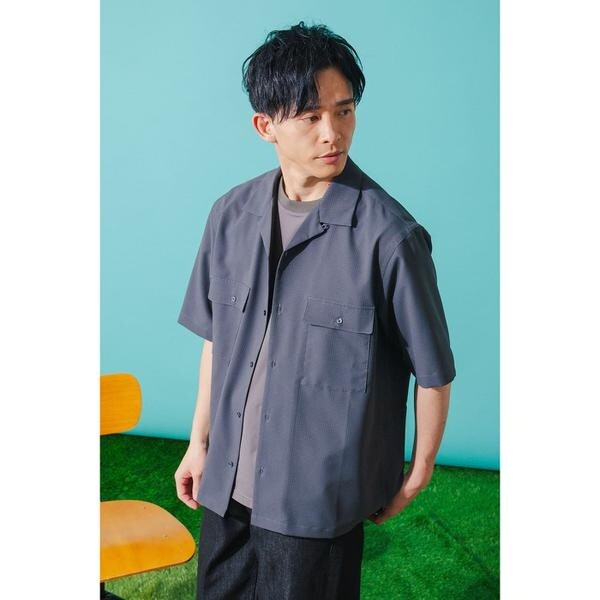 【NEW】パークスロープ ニューヨーカー（Park Slope NEWYORKER）/【防シワ・UVカット・撥水・ストレッチ】ドットエア(R)ストレッチ 半…_4