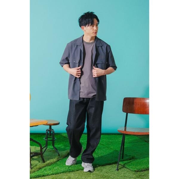 【NEW】パークスロープ ニューヨーカー（Park Slope NEWYORKER）/【防シワ・UVカット・撥水・ストレッチ】ドットエア(R)ストレッチ 半…_7