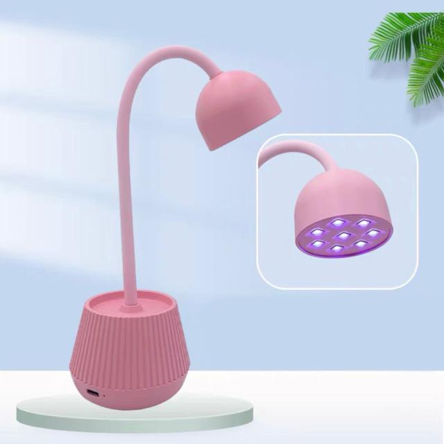 送料無料 ネイルライト ジェルライト 24Ｗ ネイルランプ ハンディライト UV LEDライト ハンズフリー ネイルドライヤー タイマー機能 充電式 360°回転