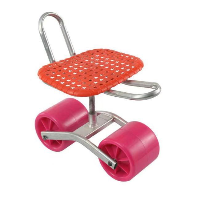 腰掛作業車 園芸用 大型タイヤ付き チェア 360度回転 回転式 ガーデンチェアー 作業用 椅子 移動椅子 腰掛け スツール ガーデニング 草取り の通販は 4,678円