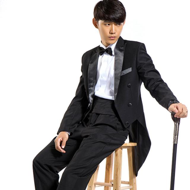 タキシード メンズ スーツ フォーマル 結婚式 燕尾服 演奏会 舞台 イブニングコート 紳士服 男性 ビジネス メンズスーツ モーニング 燕尾服 タキシード 結婚式 3ピース ベスト 白襟付き スーツ