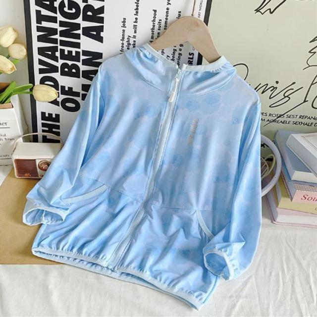 UVカット 薄手 ジップパーカー ジップパーカー 子供服 ポケット付き