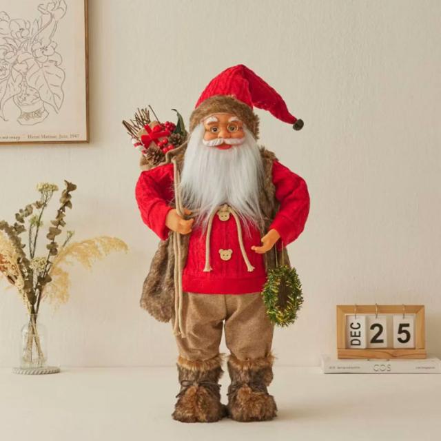 オブジェ 装飾 人形 特大 北欧 クリスマス飾り 人形 60cm サンタさん