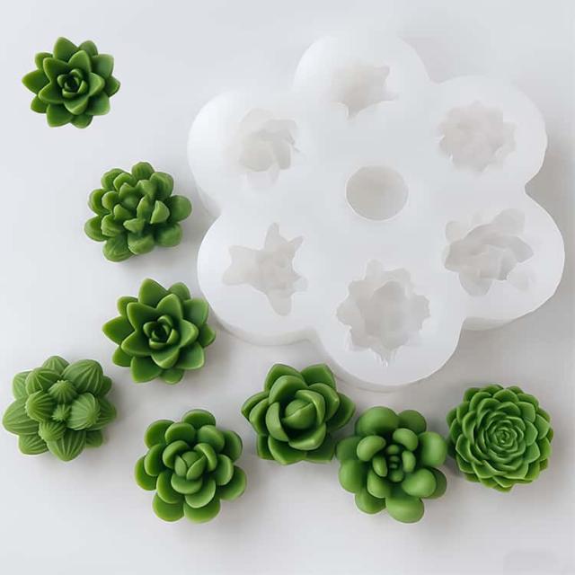 シリコンモールド 3d立体 サボテン 粘土 キーホルダー レジン