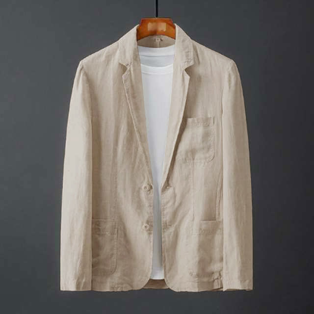 麻ジャケット メンズ 春夏 薄手 サマージャケット ひんやり 涼感 ビジネス テーラード ジャケット ブルー 麻 リネン 夏 長袖 ブレザー リネンジ 麻ジャケット メンズ 春夏 薄手 サマージャケット ひんやり 涼感