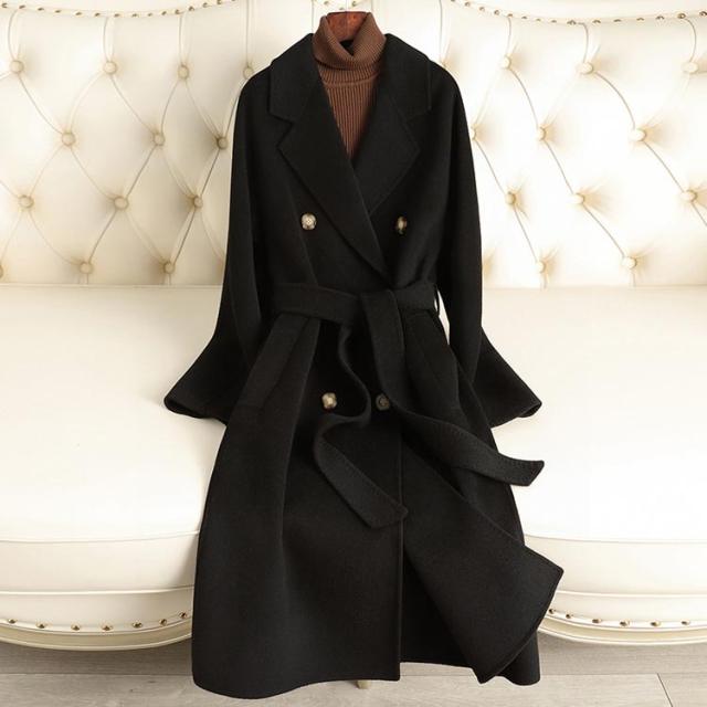 オーバーサイズ 厚手 ガウンコート ロング丈 ウールコート きれいめ 膝下丈 チェスターコート テーラードカラー コート ウエストベルト レディース ポケット付き ラップコート ロングコート 秋冬 エレガント 大人可愛い ウールコート おしゃれ 冬物 冬服 オーバーサイズ 厚手 ガウンコート ロング丈 ウールコート きれいめ