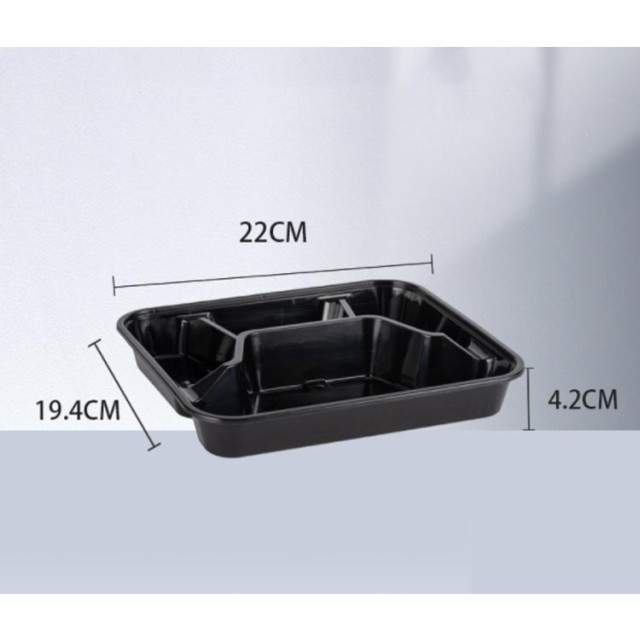 300枚入り テイクアウト容器 弁当箱 黒 透明 使い捨て 容器 本体+蓋 お持ち帰り 弁当容器 テイクアウト ふた付き 使い捨てお弁当容器 容