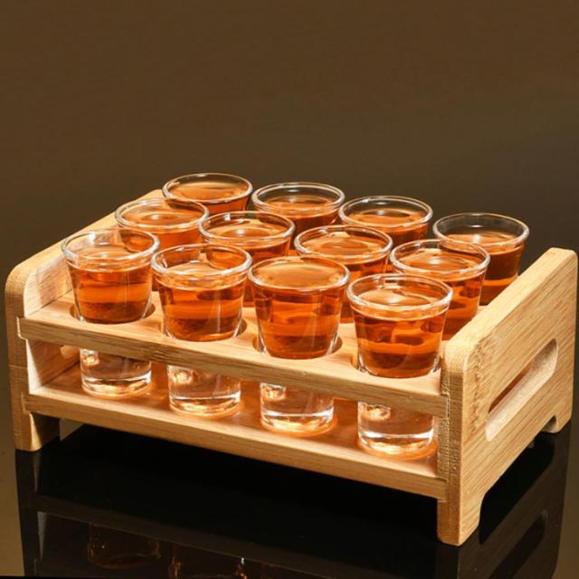 テキーラ！【1800】 グラスホルダー・グラス10個Set トレイ付き