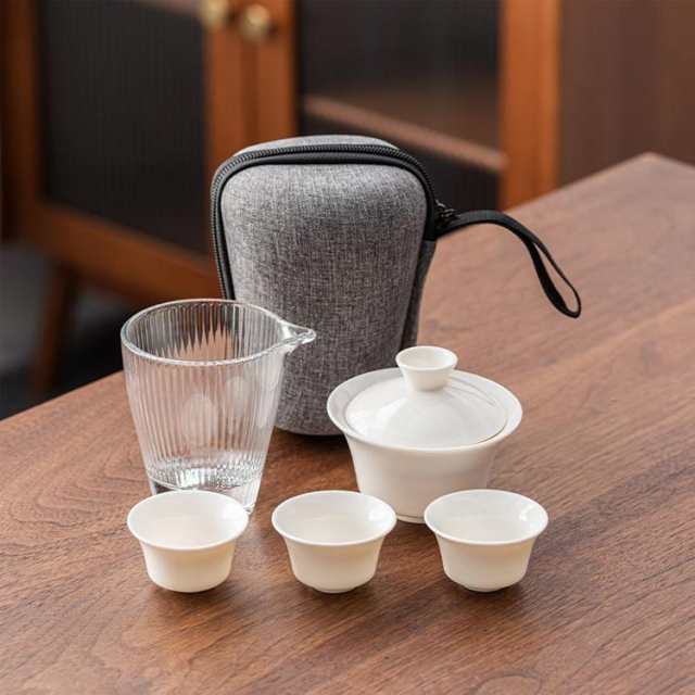 紅茶 ティーセット アウトドア 携帯用茶器セット 旅行 旅行 耐熱ガラス陶器 カジュアル 茶具茶盤 カンフー茶 収納バッグ付き お茶 携帯用  コンパクト 軽量 通勤 お出かけ用茶器セット 贈り物 日本茶 透明 登山 陶器茶器セットの通販はau PAY マーケット - BELLISSIMA |  au ...