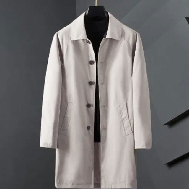 ミドル丈 レギュラーフィット トレンチコート 春 ビジネス メンズ