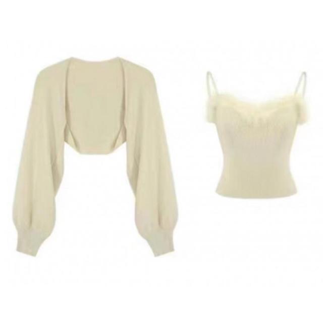 【美品】babaco コットンニットキャミソール 美品】babaco コットンニットキャミソール 美品】babaco