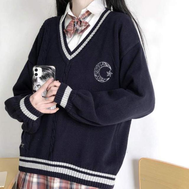 韓国 3点セット 制服風 シャツ Vネック ニット ロングスカート 楽天市場】韓国 制服 セーターの通販