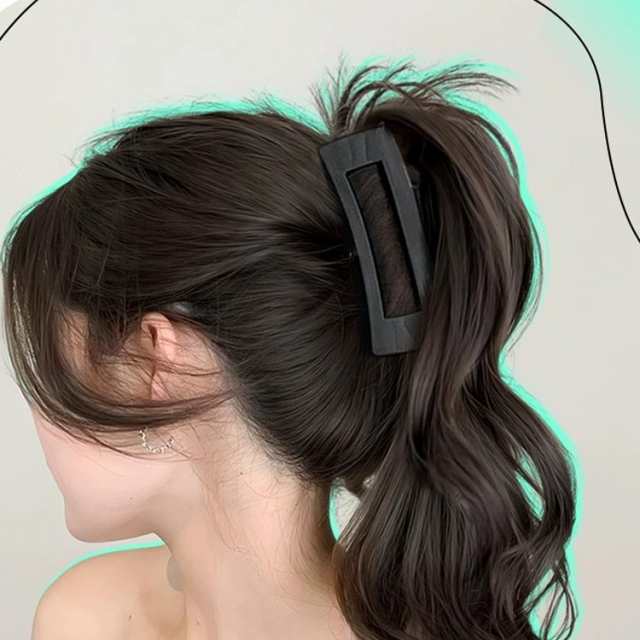 Amazon.co.jp: おだんごヘア シャギーカーリーポニーテールヘア